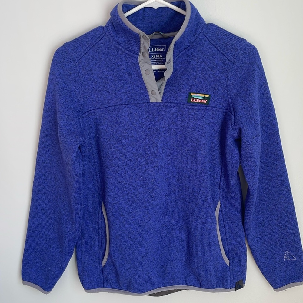 L. L. Bean sweater fleece 1/4 snap pullover